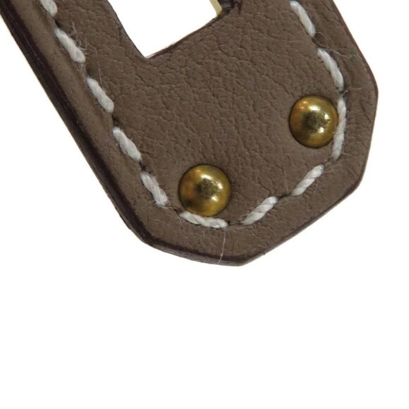 HERMES Kelly Twist Bracelet Size T3 Swift Leather Etoupe - Picture 10 of 15